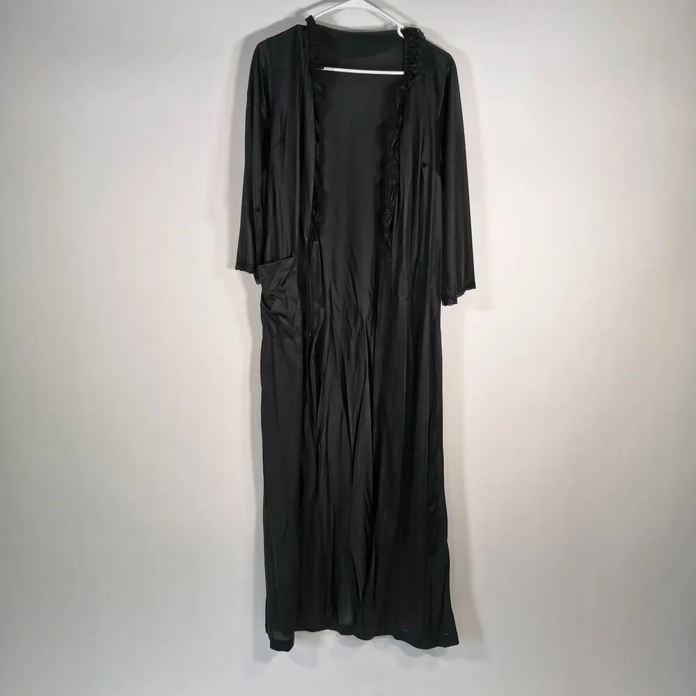 Vintage Lace Lined Housecoat - Picture 4 of 14